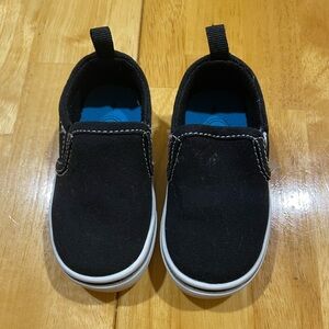Black Slip-On Kids Shoes